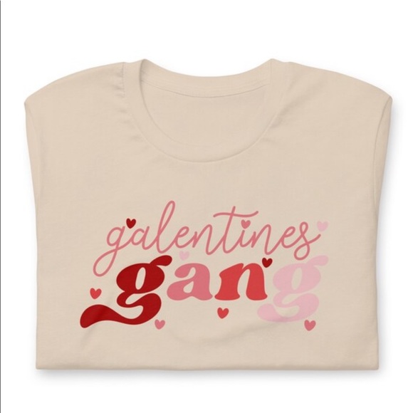 Galentine’s Gang Valentine’s Day Hearts Matched Friend T-Shirt - Picture 5 of 6
